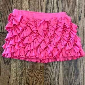 Lemon loves lime girls ruffle skort size 10 in hot pink